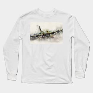 B-17 Flying Fortress - Painting Long Sleeve T-Shirt